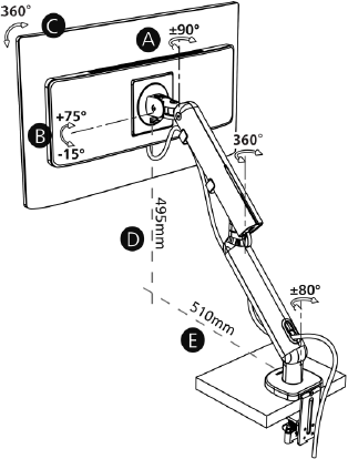 GRAPHT Monitor Arm- Aero M9TQ製品サイズ.png